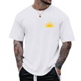 thumbnail image 3 of T-shirts pour Hommes Décontractés Amples à Col Rond à Manches Courtes T-Shirt pour Hommes - Design d'Impression Élégant Coupe Confortable Idéal pour le Quotidien, 3 of 3