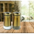 thumbnail image 6 of Salt & Pepper Shakers Stainless Steel Cover Glass Bottom With Rotating Cover - Spice Sugar Shakers, 6 of 6