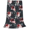 thumbnail image 2 of Pofeuu Watercolor Floral Print Ultra-Soft Micro Fleece Blanket,for Bed Or Sofa,All Season Throw Blankets Flannel Blanket-50"x40", 2 of 7
