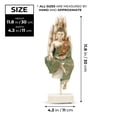 thumbnail image 2 of Accent Collection Small Buddha Statue 12" Desktop Tabletop Decor Housewarming Gift, 2 of 6