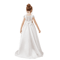 thumbnail image 4 of Elegant Satin Flower Girl Dress with Lace Back for Weddings Parties and Special Occasions Beautifully Designed Girls Formal Party Dress (10 -11Years）, 4 of 8