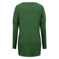 thumbnail image 4 of FASHIONWT Round Neck Long Sleeve Stitching Casual Pocket T-Shirt Top Women's Clothing, 4 of 4
