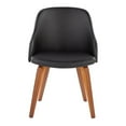 thumbnail image 4 of LumiSource Walnut Wood, Black PU Bacci Chair, 4 of 7