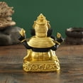 thumbnail image 3 of Estatua de resina de Ganesha negra y dorada de 8 x 6 x 12,5 cm, 3 of 3