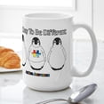 thumbnail image 6 of CafePress - It's Okay To Be Different - 15 oz Ceramic Large White Novelty Mug, 6 of 6