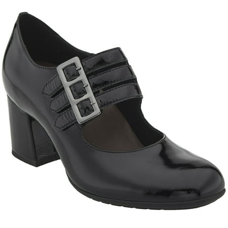- Earthies Fortuna Women's Patent Leather Slip-On Mary Jane Pumps