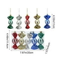 thumbnail image 3 of Gumesh Set of 5 Glittering Candy Colored Christmas Balls - Electroplated Mirror-Finish Shiny Ornaments for Xmas Tree, Vibrant Dazzling Holiday Decor for Home & Gift, 3 of 6