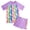 Purple Unicorn, variant on Lanbubble Girls Rash Guard Swimsuit Set Short Sleeve UPF 50 2 Pieces Bathing Suit 5-6 Years