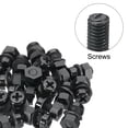 thumbnail image 4 of Uxcell M6x12mm Black Nylon Bolts Plastic Nuts Full Thread Head Screws and Nuts Set for Industrial Home Fastening Projects, 24 Sets, 4 of 5