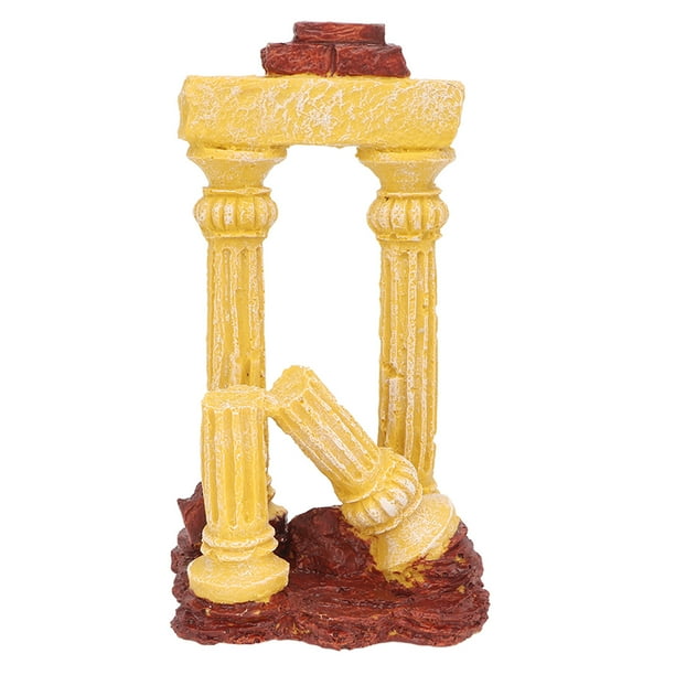 Simulación de columna romana, decoración de pecera, columna romana, decoración de acuario, decoración de pecera, columna romana, columna romana, decoración de acuario, artesanía excepcional