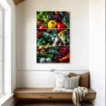 thumbnail image 2 of Elephant Stock Garden Grown Vegetables Wall Art - Vertical Multi Panel Canvas - Kitchen Wall Decor - Food And Drink Multi Panel - Red And Yellow Decor - 28" x 45", 2 of 8