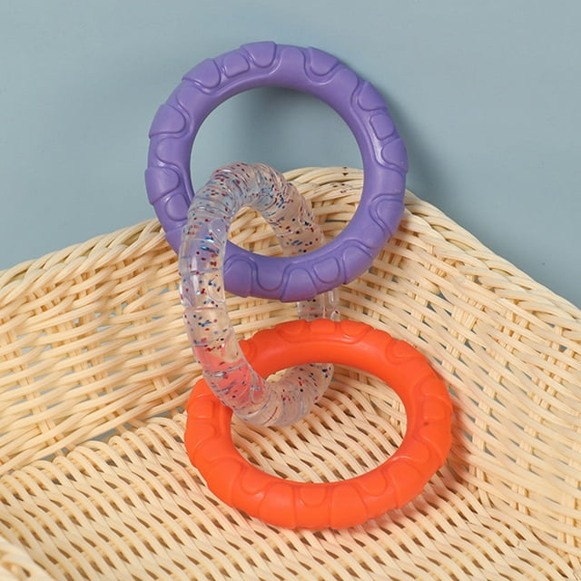Tug Rings For Dogs 3 Rings Puller Dog Toy Pet Supplies Promotes Teeth Care Exercise Outdoor Teether For Indoor Backyard Play 1pc Stockings for Dogs with Game for Dogs Dog Animals Ruff Dog Soft Dog for