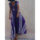 thumbnail image 4 of Vestido de verano de retazos sin espalda para mujer, maxivestido estampado con cuello de pico, ajustado, sin mangas, Vintage, para fiesta y Club, 2023, 4 of 4