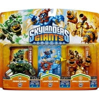 activision skylanders giants triple pack #5 (prism break, lightning rod & drill sergeant)