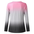 thumbnail image 5 of Puntoco - Camiseta de manga larga con cuello en V y estampado de moda de verano para mujer Puntoco Puntoco-1741, 5 of 5