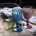 thumbnail image 3 of Hermosa copa europea de vino tinto en relieve de color, copa creativa para fiestas de hotel, copa para banquetes, 3 of 6