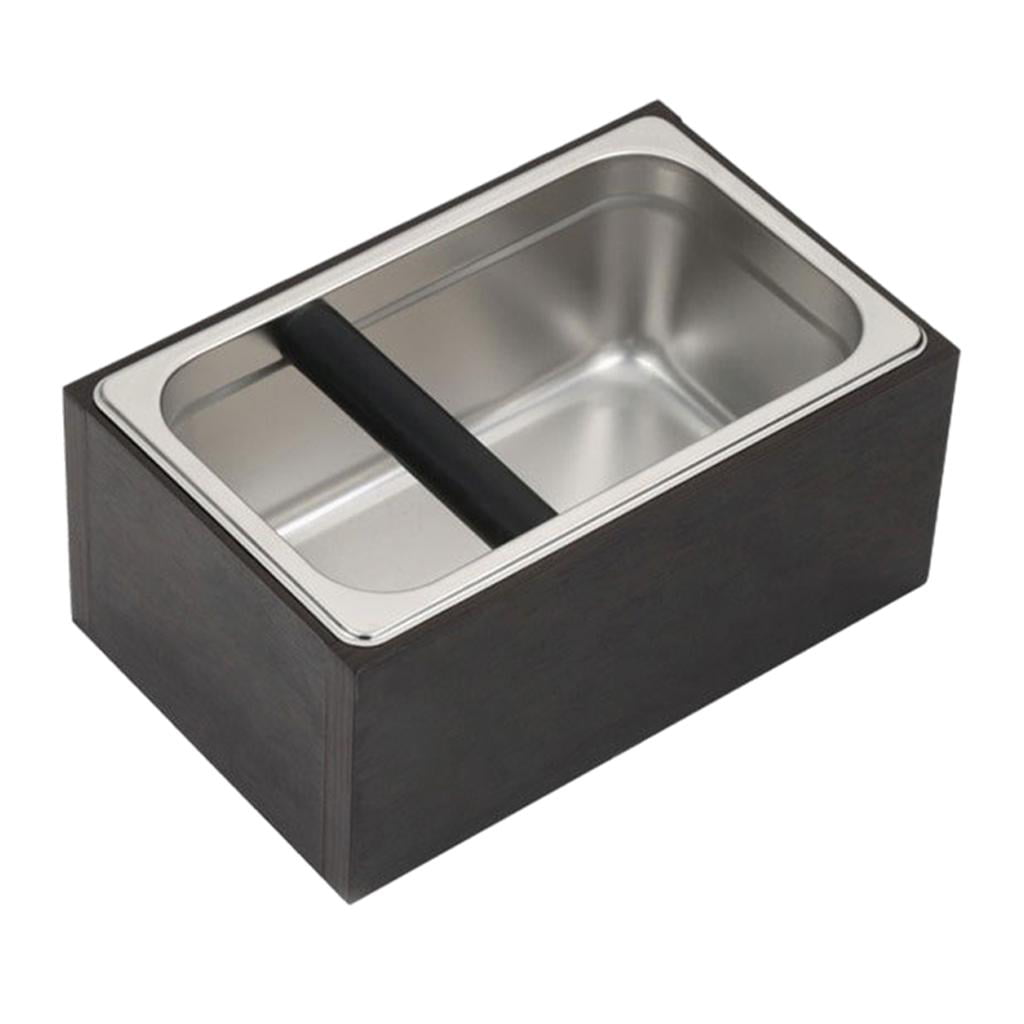 COFFEE GROUNDS CONTAINER LARGE CAPACITY ESPRESSO GROUNDS STORAGE KNOCK BOX 