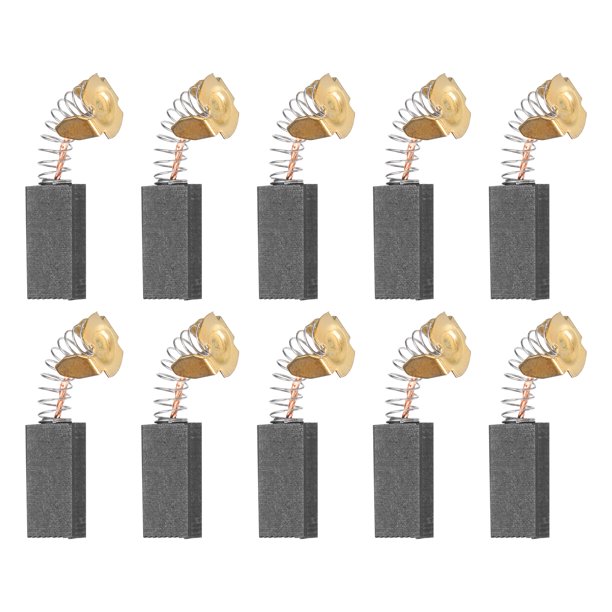 Uxcell 10 Pcs Cepillos de Carbón, Cepillo de Carbón para Motor Eléctrico de 5x10x20 mm para Motores Eléctricos, Herramienta Eléctrica, Amoladora Angular, Reemplazo de Cepillo de Carbón