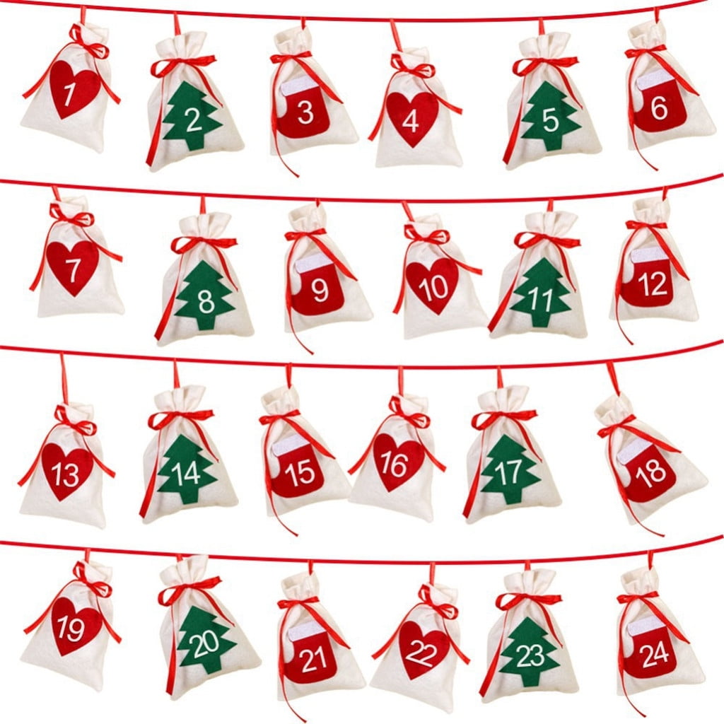 Christmas 30Days Advent Countdown Gift Sacks Candy Calendar Bags Fabric Home Decor - Walmart.com christmas-30days-advent-countdown-gift-sacks-candy-calendar-bags-fabric-home-decor-walmart-com