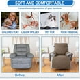 thumbnail image 5 of Aorsher 100% Waterproof Recliner Chair Covers That Stay in Place, Non-Slip Recliner Cover with 5 Pockets, Elastic Straps, Washable Reclining Chair Protector for Kids, Pets, Dogs, Khaki, 25inch, 5 of 17