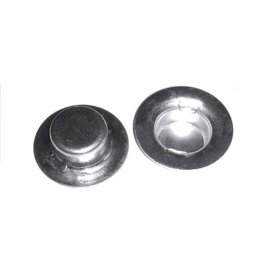 2 pc, 5/8 (0.625) inch Zinc Coated Push On Pal Cap Nuts Roller Shafts Axle Caps Wheel Retainers 5/8", 5/8in.
