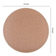 thumbnail image 4 of Unique Bargains Set of 6 PU Placemats for Kitchen Dark Curry 15*15in, 4 of 7