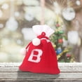thumbnail image 5 of Xihbxyly Bolsas de Dulces Navideñas con Letras, Diseño de Punto Bordado, Decoración Navideña Personalizada, Adornos Versátiles para El Árbol, Porta Tarjetas de Regalo, Fáciles de Colgar, Decoración F, 5 of 5