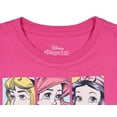 thumbnail image 3 of Disney Princess Girls' 3 Princesses 3 Villains Graphic Block T-Shirt, 3 of 5