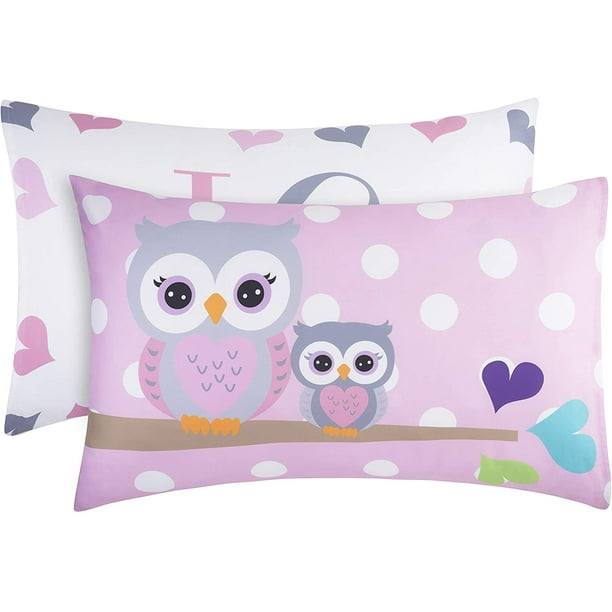 Everyday Kids Owls 2 Pack Pillowcase Set Com - Easy Diy Owl Pillowcase