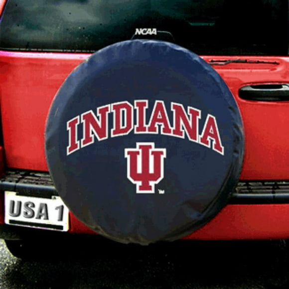 Fremont Die NCAA Indiana Black Spare Tire Cover One Size Multicolor