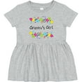 thumbnail image 3 of Inktastic Grannys Girl Bright Flowers Girls Baby Dress, 3 of 5
