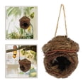 thumbnail image 2 of KAKOWELY Casa colgante para pájaros hecha a mano con forma de nido de pájaro para exteriores, tejida a mano., 2 of 4