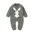 thumbnail image 4 of SYNPOS Baby Boy Girl Knitted Romper Outfits Infant Sweater Long Sleeve Jumpsuit Overalls One-piece Bodysuit Outerwear 0-24 Months, 4 of 13
