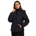 thumbnail image 3 of Abrigo de invierno wantdo para mujer, acolchado, grueso e hinchado, negro, 2XL, 3 of 7