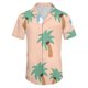 thumbnail image 4 of Short Sleeve Button Shirt Men'S Casual Short Sleeve Shirt Loose Shirt With Pocket M, 4 of 5