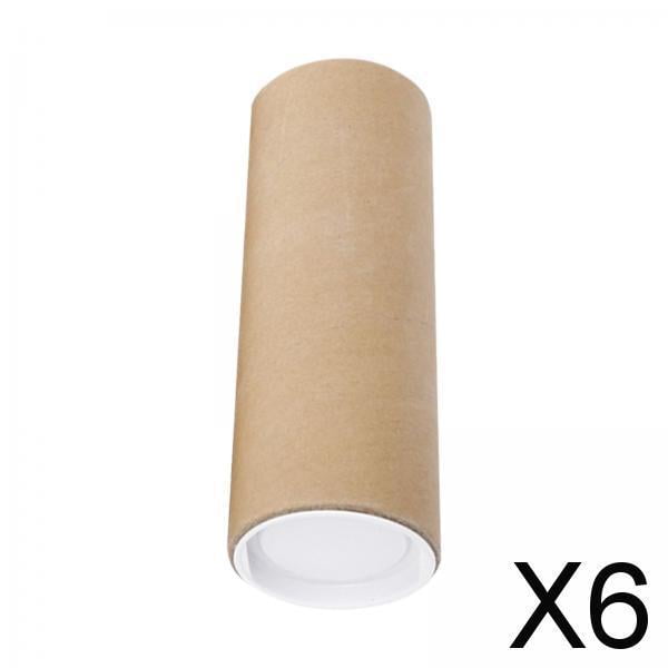 DYNWAVECA 6X Long Carton avec Bouchons Tube d'Expédition pour Peintures Expédition de Documents