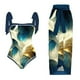 thumbnail image 1 of Traje de baño para mujer, bikini de una pieza con cordones y estampado del Día de la Independencia, falda larga, conjuntos de dos piezas, trajes de baño para mujer, 1 of 4