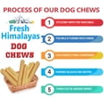 thumbnail image 4 of Snow Hill Himalayan Yak Cheese Dog Chews Best Fit Medium Dog Below 30 lbs, Long Lasting Odor Stain Gluten GMO Free Protein-Rich Yak Golden Cheese Bone Treat Improved Oral Health - Made In Nepal, 4 of 4