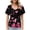 7, variant on Short Sleeve Striped Shirt for Women V Neck Graphic Tshirt Loose Fit Graphic T Shirt Elegant Tshirts Women Plus Size Tops Sale