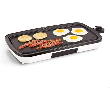 

Everyday Nonstick Electric Griddle for Pancakes Burgers Quesadillas Eggs & other on the go Breakfast Lunch & Snacks