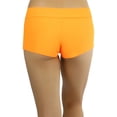 thumbnail image 2 of ToBeInStyle Women's Micro Mini Rave Booty Shorts Hipsters Cheeky Boyshorts - Neon Orange, 2 of 7