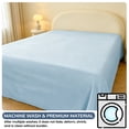 thumbnail image 5 of AuroraX Bed Sheet Twin Size Blue Sold Separately Flat Sheets Twin, 5 of 6
