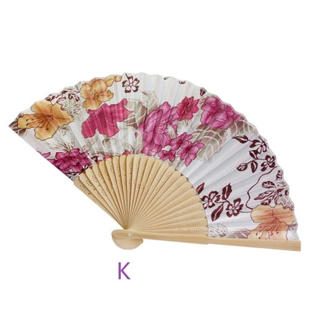 

KIHOUT Clearance Vintage Folding Hand Flower Fan Chinese Dance Party Pocket Gifts