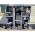 thumbnail image 5 of MEDEHOO Catio Outdoor Cat Enclosure Large Walk in Window Cat House for Mulitiple Cats with 7 Platforms and 2 Resting Box,Asphalt Roof,70 inch, 5 of 10