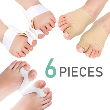 Pinkiou Bunion Corrector, Bunion Relief Socks Sleeves with Toe Separator Hallux Valgus Big Bone Toe Corrector Splint Toe Straightener Pain Relief Orthotics Feet Care