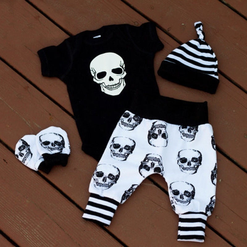 baby girl skull clothes