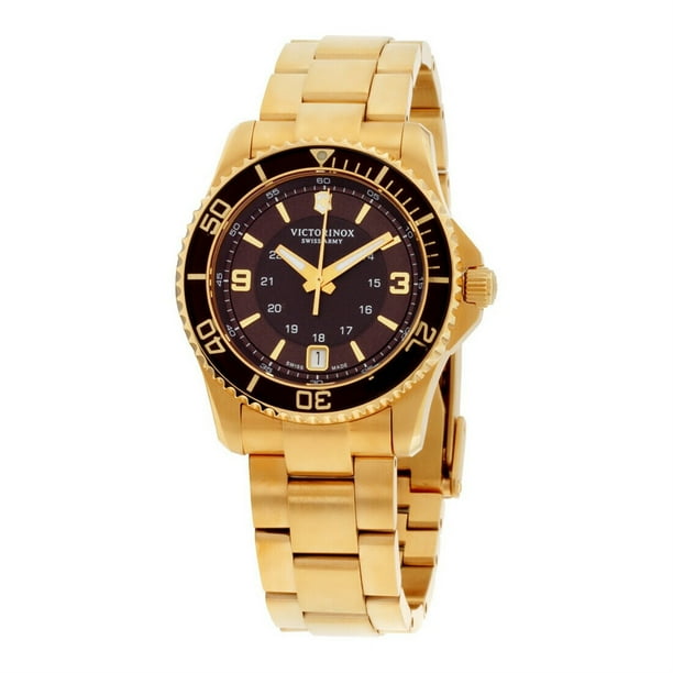 Gold victorinox watch hotsell