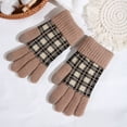 thumbnail image 3 of Dalrosia Winter Plaid Gloves Winter Touchscreen Gloves Texting Phone Windproof Gloves for Women Men, 3 of 3