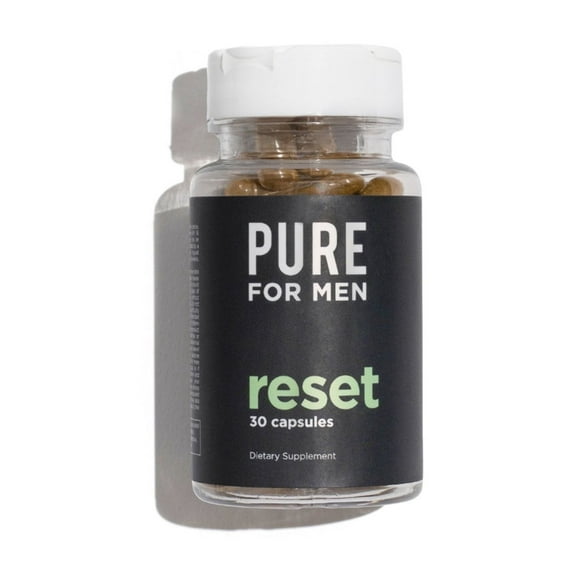 Pure for Men Detox Supplement, Reset | Promotes Digestive & Gut Health, Helps Remove Toxins & Supports Immune System, Colon Cleanse | 30 Capsules