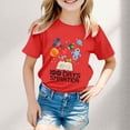 thumbnail image 2 of WEAIXIMIUNG Mega64 Chemise Garçon et Fille Mode Décontractée Imprimé Col Rond Manches Courtes T-Shirt Haut 3-4 Ans, 2 of 4